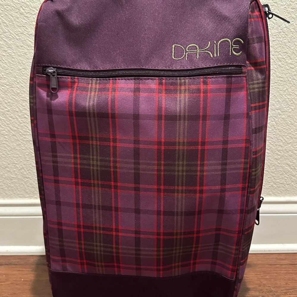 Dakine Purple Plaid Travel Bag Set - Picture 2 of 9